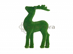 Фигура олень из мха 21см зеленый
