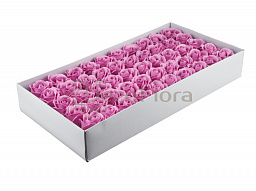 Мыльные розы 1/50 5см (лиловые) розовый 8